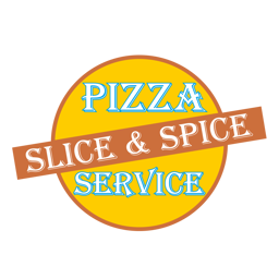 Pizza Slice and Spice logo.